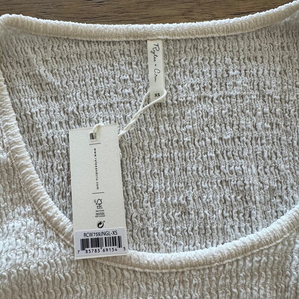 Rylee + Cru Textured Long Sleeve Tee - Size XS - Picture 2 of 5